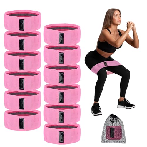 PATIKIL Booty Resistance Bands for Working Out Non-Slip Workout Bands Fabric Resistance Loops Elastic Exercise Fitness Bands for Women Men Hip Leg Gym