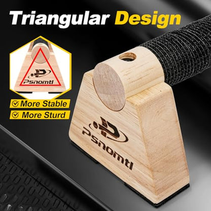 Push Up Bars, Wooden Parallettes Bars 2PCS, Calisthenics Equipment with Non-Slip Base, Perfect Pushup & Calisthenics Bar, Push Up Handles for Floor, and Pushup Handles for Men