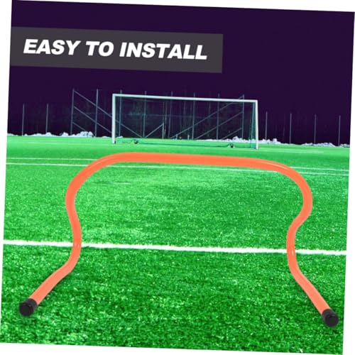 ABOOFAN 4pcs Speed Hurdles Plastic Sports Training Hurdle Set 15cm Height Wear-Resistant Agility Equipment for Soccer Football Running and Footwork Training