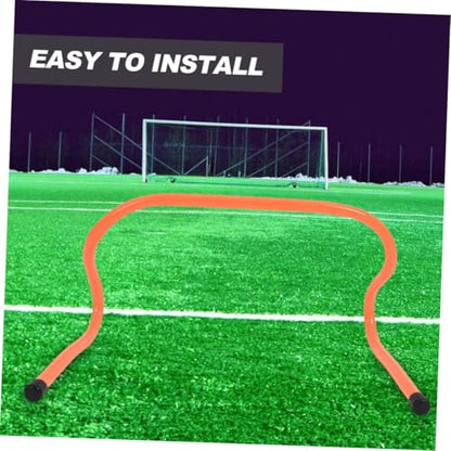 ABOOFAN 4pcs Speed Hurdles Plastic Sports Training Hurdle Set 15cm Height Wear-Resistant Agility Equipment for Soccer Football Running and Footwork Training
