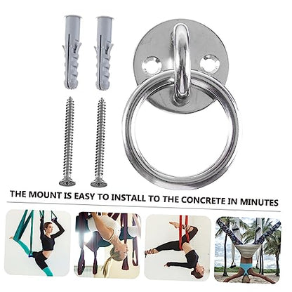 Ceiling Hooks for Yoga Suspension Trainer Ceiling Anchor Mount Fixed Disk for Yoga Gymnastics Rings
