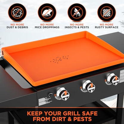 Silicone Griddle Mat Cover for Blackstone - 28XL Inch True All-Encompassing Coverage Heavy Duty Food Grade Grill Buddy Mat, All Season Cooking Surface Protective Cover - size: 28" x 22" x 2"
