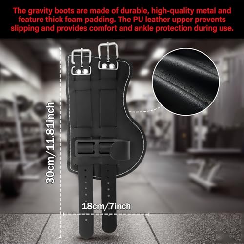 Anti Gravity Inversion Boots for Hanging Upside Down,Inversion Boots for Inversion Decompression Stretching and Abdominal Exercise,Strength Training Inversion Equipment for Home Gym