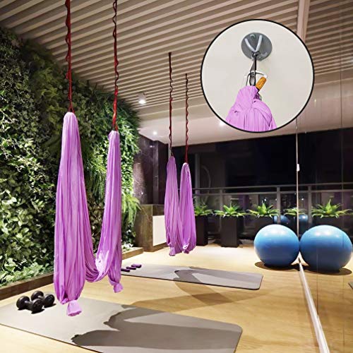 2pcs Battle Rope Anchor Wall Mount for Suspension Straps, Yoga Swing Ceiling Mount Brackets for Gymnastic Rings,Olympic Rings,Hammock,Resistance Band, X-Mount Ceiling Hooks