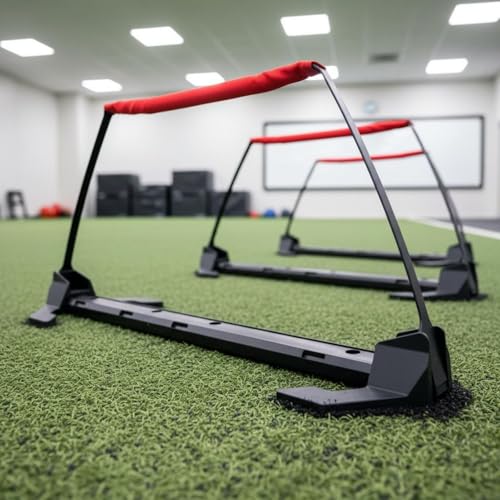 kowaku Adjustable Agility Hurdle Indoor and Outdoor Use Bar Jump Set Easy to Assemble for Kids