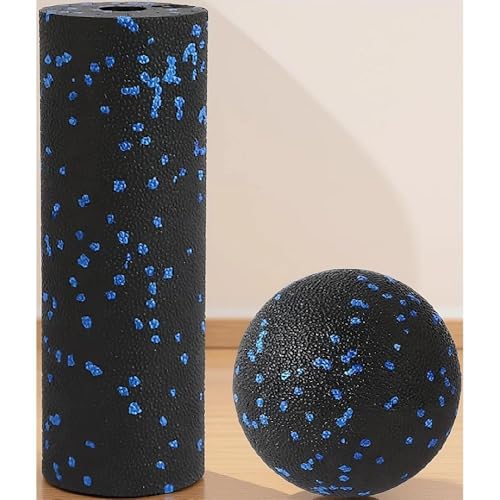 Mini Foam Roller and Massage Ball Set, 6-Inch Small Foam Roller & 3.2-Inch Ball for Travel, Back, Legs, and Muscle Recovery