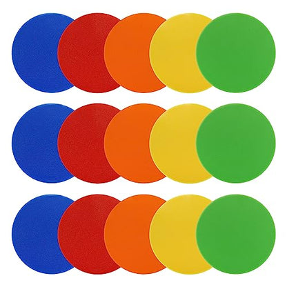 PATIKIL 9 Inch Spot Markers, 30Pcs Agility Dots Floor Flat Spot Markers PVC Anti-Slip Sports Dots Flat Field Cones for Soccer Football Speed Agility Training