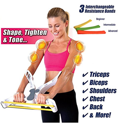 3 Pack Power Resistance Band Fit for Upper Body Wonder Arm Workout Fitness Machine