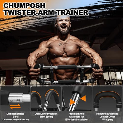 Twister Arm Trainer, 20-60lbs Adjustable Resistance Arm Trainer for Men&Women, Chest Workout Equipment Exercise Equipment for Home, Build Chest Clip Muscle Arm Strength Portable Workout Equipment - style: 40-90LBS