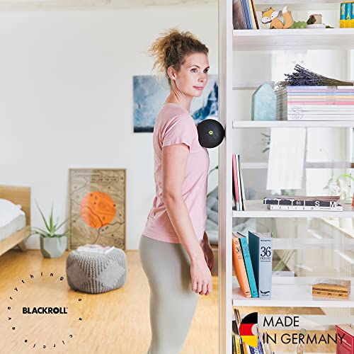Blackroll - Trigger Point Ball 12, for Exercise and Muscle Recovery, Deep Tissue Massager for Myofascial Release in The Shoulders, Neck, and Back, 12cm (4.7"), Black - size: 4.7"