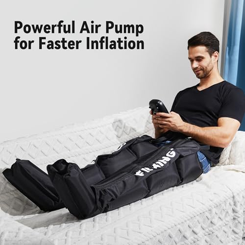 FIT KING Air Compression Recovery System, Sequential Device for Fast Recovery, Foot and Leg Massager Boots to Enhance Sports Performance, FSA-HSA (Small) - size: Small