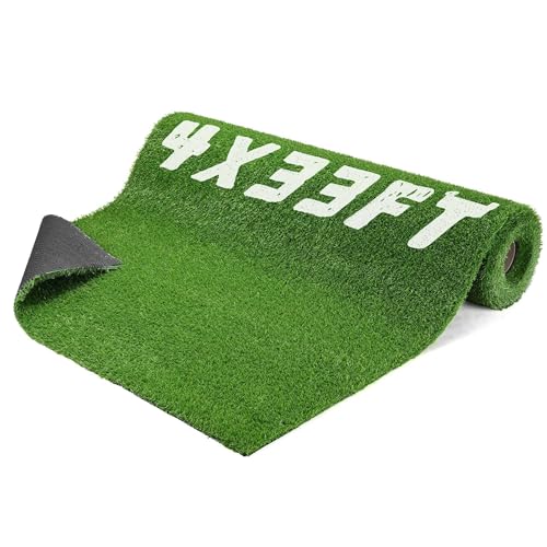 Yescom 4x33FT Gym Turf Artificial Grass Rug Exercise Mat for Sled Track Flooring - size: 0.8"H-4'x33'(130Sq.Ft)