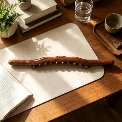 Massage Sticks - Portable Natural Wooden Roller Bar - Wooden Massage Rollers, for Home Bedroom Home Office Indoor Women Men Leg Arm Body Shoulders