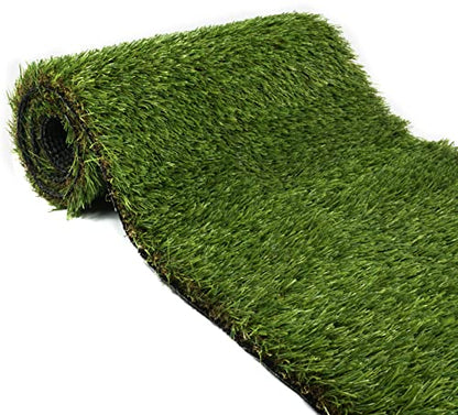 VViViD Realistic Artificial Grass, Lush Green Durable and Low Maintenance for Patios, Lawns, Gyms, Backyard Decor, Synthetic Fake Turf (12ft x 40 Inch Roll)