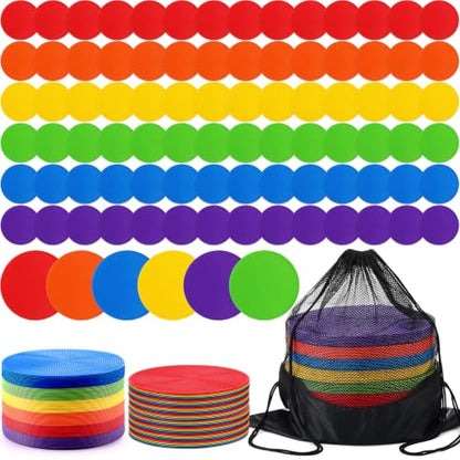 Tinideya Floor Spot Markers Flat Non Slip Gym - size: 9 Inch