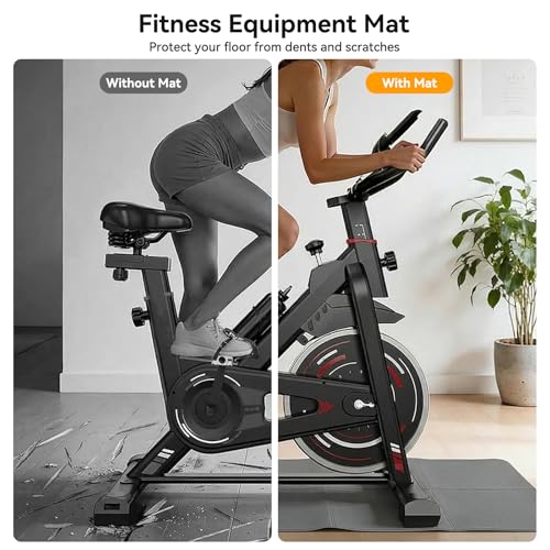 Walking Pad Mat for Carpet 73''×24'' Foldable Treadmill Pad Floor Protector Non-Slip Noise Shock Absorption Exercise Equipment Mats for Hardwood Floor/Spinning Bike/Elliptical Machine