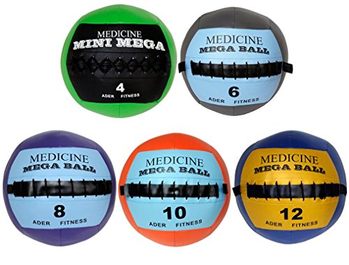 Ader Soft Mega Medicine Ball Set- 4, 6, 8, 10, 12 Lbs