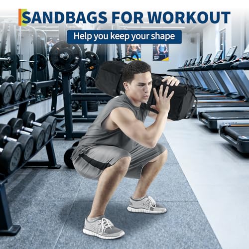 Adjustable Sand Bags for Working Out,Sandbags for Workout for Yoga, Strength Training and Full-Body Workouts - size: 50-125 LB