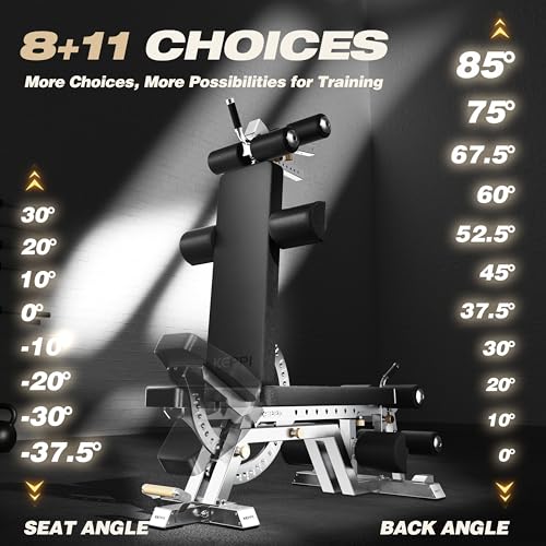 Keppi Fitness Bench6000 Weight Bench, Commercial Grade FID Workout Bench - color: Stainless