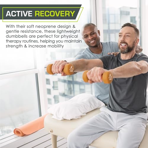 ProsourceFit Neoprene Dumbbell Coated for Non-Slip Grip - size: 11-Pound