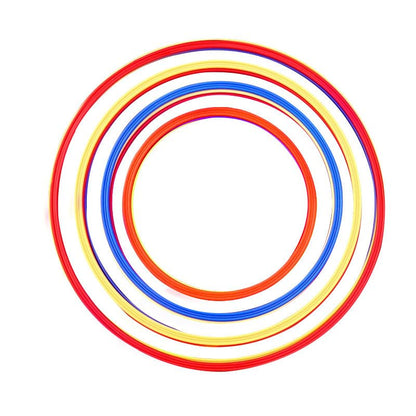 WEWILL Speed and Agility Training Rings, 18 Inches, Set of 12, Red Yellow Blue