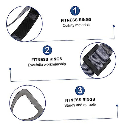 Adjustable Gymnastic Rings Set for Boys and Girls Sturdy Fitness Equipment Straps for Strength Building and Shoulder Joint Exercises