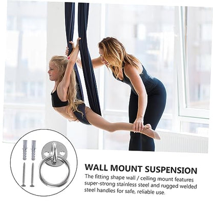 balacoo 2sets Ceiling Hooks Heavy Duty Wall Mount Suspension Anchor for Home Gym Functional Trainer Resistance Bands Yoga Swings