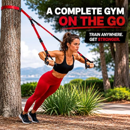 Valor Fitness Suspension Training Straps, Full Body Trainer for Home Gym