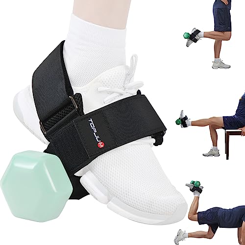 Dumbbell Foot Attachment, Tibialis Trainer, Adjustable Ankle Weights, Ankle Straps for Weight Lifting, Leg Workouts at Home for Hip Flexors, Shin Splint, Hamstring Curls, Leg extensions, Home