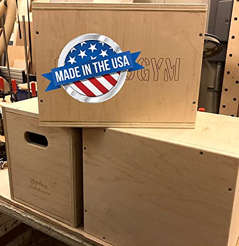 3 in 1 Plyo Box - 12"x14"x16" Flatpack Plyometric Box. NEW! Logo and Laser Letter Engraving Options!
