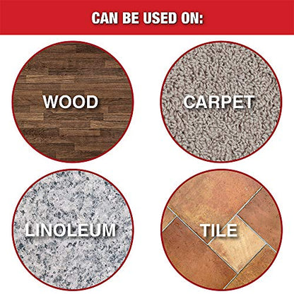 Super Sliders 3 1/2" Reusable 2-in-1 Furniture Carpet Sliders with Hardwood Socks to Slide Items Easily without Damage Across Any Surface, Beige (4 Pieces)