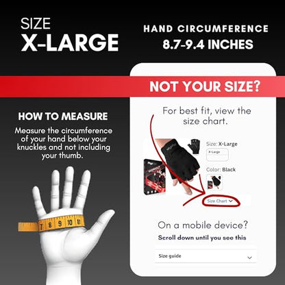 PhysFlex Workout Gloves for Men & Women - Weight Lifting & Gym Gloves with Enhanced Grip, Wrist Support & Palm Protection - Fitness, Training, Crossfit, Cycling & Exercise