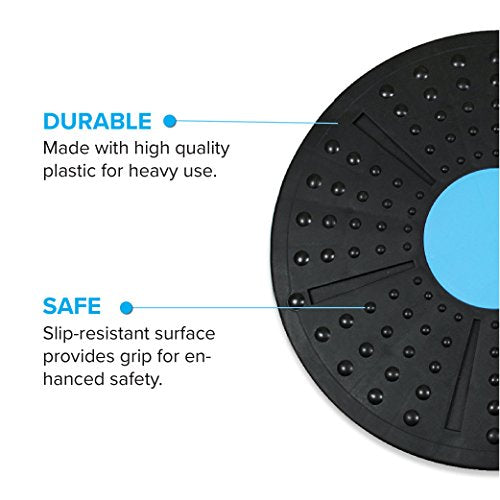 Daiwa Felicity Balance Board Disc Wobble Board – Physical Therapy Stability Trainer, Lightweight Core Balance Disc (1 lb) Supports Up to 300 lbs, Non-Slip Round Balance Board for Core Workout, Rehab, Standing Desk Fitness
