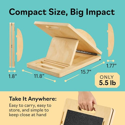 Slant Boards for Exercise – Slant Board with 7 Incline Angles – Transforms Into a Balance Board – Premium Calf Stretcher and Wobble Board for Effective Calf Stretching and Squats