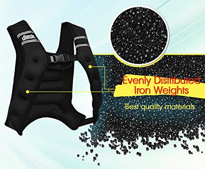 Sport Weighted Vest Cardio Strength Training Workout Equipment Body Weight Vest for Running Walking Men Women 12 or 20 lbs (not adjustable weight)