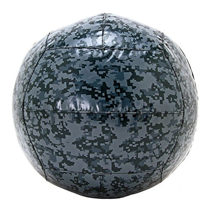 Digital Camo Medicine Ball/Extra Durable Weighted Ball for Strength & Conditioning WODs, Plyometric & Core Training, Slamballs, Wallballs, Partner Tosses, and Cardio Workouts