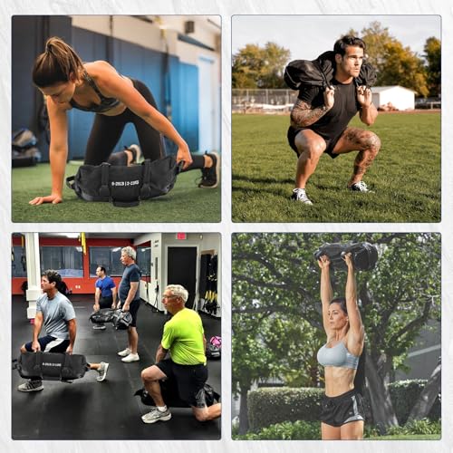 Garvee Sandbag for Fitness Weights Training,5-200 LBS Adjustable Weighted SandBag for Strength Powerlifting Running Home Gym Exercise,Black - size: 5-25 LBS
