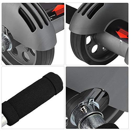 Ab Double Roller Workout System, Abdominal Exercise Roller Wheel with Dual Wheels and Knee Pad, Anti - Slip Foam Handles for Home Gym Core Training