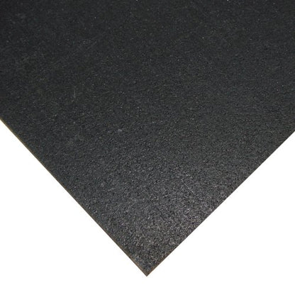 Rubber-Cal Elephant Bark Rubber Flooring - 3/16" Thick - color: Black, size: 54"L x 48"W x 0.2"Th