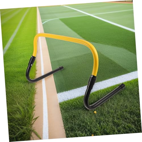 ABOOFAN Speed Training Agility Hurdles Set, Detachable Plastic Sports Training Hurdles for Football Basketball Soccer, Youth Athletic Speed Agility Equipment with Black Yellow Frame