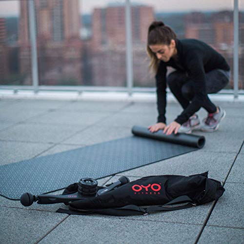 Performance Exercise Mat/Yoga Mat (PVC, Reversible, Two-Tone Grey/Black, Non-Slip, 6mm / 1/4 Inch Thick)