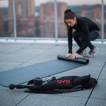 Performance Exercise Mat/Yoga Mat (PVC, Reversible, Two-Tone Grey/Black, Non-Slip, 6mm / 1/4 Inch Thick)