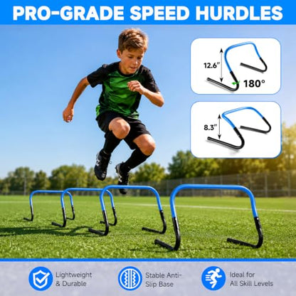 Agility Ladder, Soccer Football Training Equipment Agility & Speed Training - color: Blue