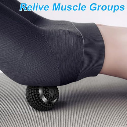 Vibrating Ball Massager, 4-Speed High-Intensity Fitness Lacrosse Ball, Mobility Ball for Workout Recovery, Deep Tissue Massager for Pain Relief and Trigger Point Treatment (Black) - color: Black