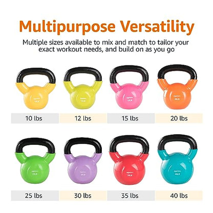 Amazon Basics Vinyl Kettlebell