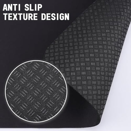 TOBWOLF Non-Slip Mat Compatible with Peloton Bike, Concept 2 Rowing Machine - color: 3MM Bike Mat