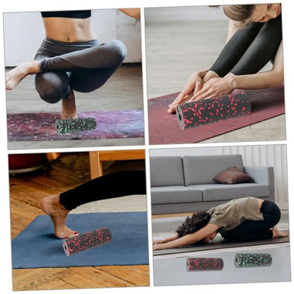 LIOOBO 2pcs Balance Yoga Roller Compact Muscle Massage Roller for Travel for Back Leg Arm Pain Relief