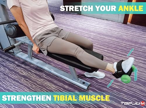 Original Dumbbell Foot Attachment, Tibialis Trainer, Adjustable Ankle Weights, Ankle Straps for Weight Lifting, Leg Workouts at Home for Hip, Shin Splint, Hamstring Curls, Leg extensions, Kettlebell Converstion Tool