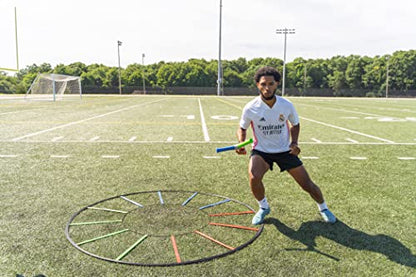 Webby Agility Trainer – Circle Speed and Agility Ladder for High Intensity Reactive Footwork Drills and Skills – A Circular Piece of Reaction Training Equipment That Changes The Way You Move - style: React