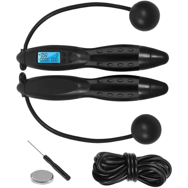 30cm Digital Counting Speed Skipping Counter Jump Rope Indoor Outdoor Gym Fitness Cordless Calorie